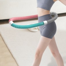 훌라후프 스프링 소프트 훌라후프 운동 뱃살관리 용수철, 1개, 1. (핑크/녹색/회색) 슬림핏(3.2kg)