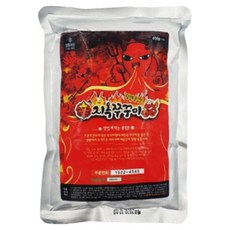 (햄지가 픽한) 지옥쭈꾸미 500g 2팩 맛있게 매운 양념 쭈꾸미맛집 캠핑 집들이음식 간편식 밀키트 불닭도울고갈맛, 덜매운2