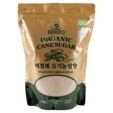 유기농 비정제 설탕 밝은황설탕 1kg, 1개
