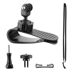 FLYMILE DJI 포켓4/3/액션6/5Pro/오스모360/인스타360 X5 차량 선바이저 거치대 1/4나스&투클로우 퀵릴리스 3종세트 고정밴드+버클 포함 액션카메라 액세서리, 1개, 차량용 거치대 3종 세트