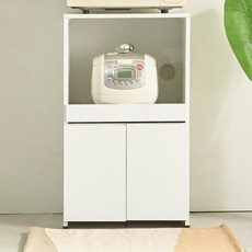 리버퍼니쳐 500 600 렌지대 수납장 시리즈, 500 미니 렌지대 1선반 도어 수납장, 화이트