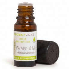AROMA ZONE岩蘭草精油 法國原裝進口 滋潤保濕 平衡油脂, 1個, 效期2029/05, 10ml