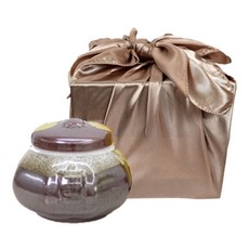 국산 도자기 홍삼꿀 고가구 보자기 사양 꿀 선물세트 1.1kg (기본 브라운 보자기), 홍삼 벌꿀 1.1kg, 1개