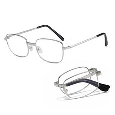 프로젝트 M 접이식 독서안경 고화질 중장년 초경량 블루라이트 차단 안경 가죽케이스 포함, 1개, 50대 추천