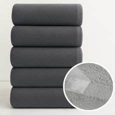 포근썸 초극세사 부드러운 150g 먼지없는 수건, 차콜 그레이, 5개