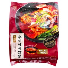 불맛짬뽕 프리미엄 수제삼선짬뽕 해물가득 간편짬뽕 캠핑 간편식 2인분, 2개