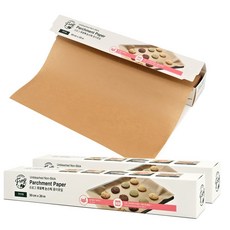 FROG 무표백 논스틱 종이호일(30cm x 20M) 오븐 전자렌지 사용가능 들러붙지 않는 종이 호일, 20m, 1개입, 2개
