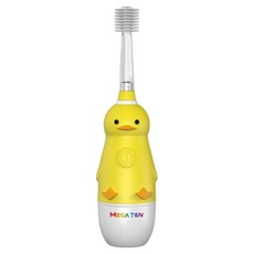 메가텐 싱글팩 캐릭터소닉 360도 리뉴얼 리필모 어린이 유아 음파 전동칫솔 본품, 1개, 리필모 미디움, 오리