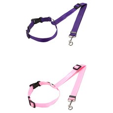 딜헤븐 강아지 차량 안전벨트, 블랙, 1개