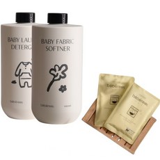 베베르엘 아기세제 1000ml+섬유유연제1000ml, 1세트, 1L