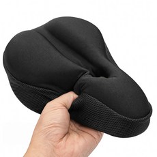 보니마니 장거리도 편한 필수템 통풍 푹신한 자전거 안장 쿠션, 블랙, 1개