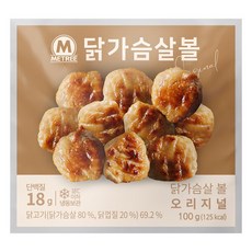 미트리 닭가슴살 볼 오리지널, 21개, 100g