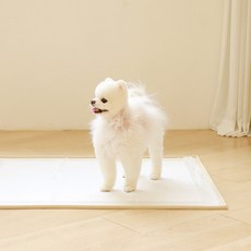 sosimtiger 寵物防滑矽膠便盆墊, 米色, 1個