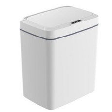 리코베이직 자동센서 냄새차단 화장실 기저귀 휴지통 15L, 화이트