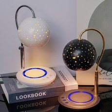 다빛이 캔들워머 단품 터치타이머 캔들워머 LED무드등 높이조절 할로겐전구2개 자체제작상품, 블랙, 0