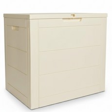 NEW 야외보관함126L 수납 정리함 플라스틱 조립식창고 택배보관함 데크박스 수납벤치 정원 베란다정리, N_아이보리126L