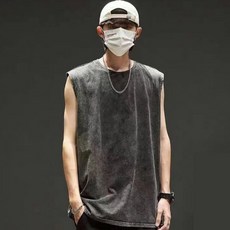 남자나시/빈티지나시/오버핏/피그먼트나시/남자민소매/티셔츠/짐웨어/헬스나시