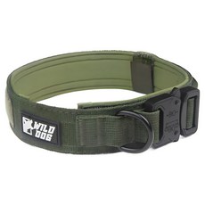 와일드독 강아지 메탈칼라 목줄, 카키, 1개