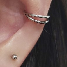 에크미 전체써지컬스틸 더블&트리플 라인 이너컨츠 세그먼트 링피어싱