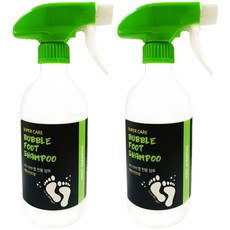 슈퍼케어 버블 풋삼푸 레몬민트향, 500ml, 2개, 1개입