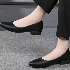 ANYOU 여성 로퍼 업무화 직장인 출근 오피스 편한 낮은굽 은행원 호텔 서비스업 카운터 유니폼 심플 장시간착용 발편한 논슬립 슬림핏 취업 면접 돌잔치 결혼식 구두 3CM