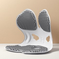 인체공학적 허리 지지 자세 교정 의자 장시간 착석에 최적화 설계, 그레이