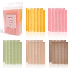 Modebebe 名人化妝造型固定髮貼 10片組, 3套, 淺色