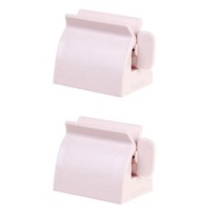 치약짜개 스탠드 디스펜서 화이트 레드 소형 1+1, 화이트2개