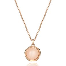 엘르주얼리 14k Gold Plated 로즈쿼츠 목걸이 ELBRNN053