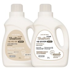 샤론 세탁세제2L+섬유유연제2L 1+1, 1세트