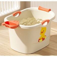 접이식 아기 욕조 대형, 핑크(온도감지불가)