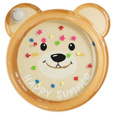 최신 여름철 물텀벙 놀이매트 150*150cm 어린이 에어 쿨매트, 토끼