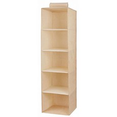 NINONLY 접이식 옷장 선반 서랍세트 공간절약 행잉오거나이저 수납 트레이 장롱 정리용품, 1개, 패브릭 베이지