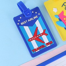 [1+1] Lume 트래블 여행가방 PVC 캐리어네임택 2개입