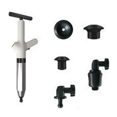 [쇼핑온TV] 3초뻥 다뚜러뻥 공기압 화장실 뚫어뻥 변기 세면대, 화이트실버