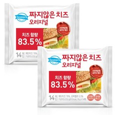 동원 덴마크 짜지않은치즈 오리지널 252g (14매입 x 2봉), 2개