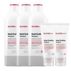 Dr. For Hair Head Scaling 洗髮水 400g x 3p + 100g x 2p, 1組