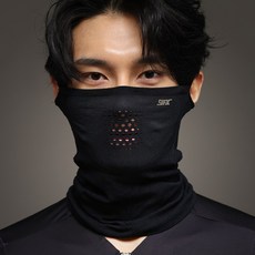 나인에프엑스 국내생산 필드 사계절 스포츠 워머 자외선차단 마스크 롱타입, 블랙