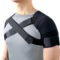 안정적인 고정 & 뛰어난 통기성 비피스포츠 어깨보호대 - 인체공학적 크로스 서포트, 1개