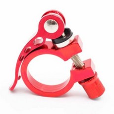 MIZUCOS 원터치 자전거 안장 클램프 자전거 시트 클램프 안장레버 조임쇠, 레드31.8mm, 1개