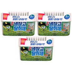 산도깨비 큰 냉장고 탈취제 본품 녹차, 420g, 3개