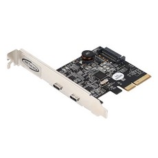 강원전자 넷메이트 U-1800 USB3.1 Gen2 Type C 2포트 PCI Express 카드(슬림PC겸용), 1개
