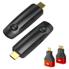쿠오 무선 초강력 벽뚫기 HDMI 미러링 디스플레이 송수신기세트, 1세트 1세트