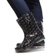 미끄럼방지 여성장화 패션장화 레인부츠 반장화 색감좋고 예쁜 주방장화신발 단비