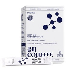 Della Born 小分子膠原蛋白咖啡濃縮液隨身包, 15ml, 20條, 1盒