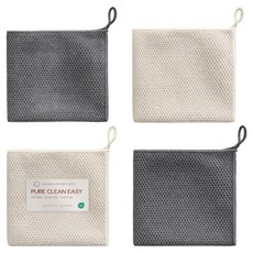 아키그립 다용도 주방 행주 4개입 세트, 1개