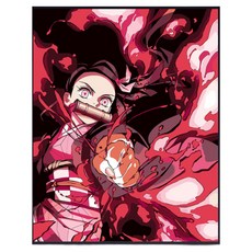 톰앤토미e DIY 아크릴 페인팅 그림 귀멸의 칼날 19종 40*50, 카마도 네즈코, 1개