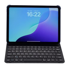 HUO JI 아이패드 2가지 각도 슬림 키보드 케이스 iPad Air 11형(M2/M3) + iPad Air 10.9형(4/5세대) + iPad Pro 11형(1/2/3/4세대), 1개, 블랙, 무선 키보드