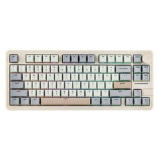 EPOMAKER 갤럭시70 GALAXY70 75배열 조약돌 유무선 기계식 키보드 알루미늄 한글버전, 제조사축, 지브라축, 그레이 제조사축, 지브라축, 그레이