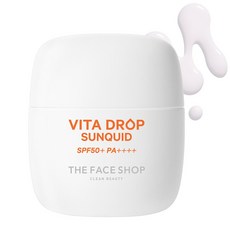 THE FACE SHOP 菲詩小舖 Vita Drop防曬乳 SPF50+ PA++++, 50ml, 1瓶